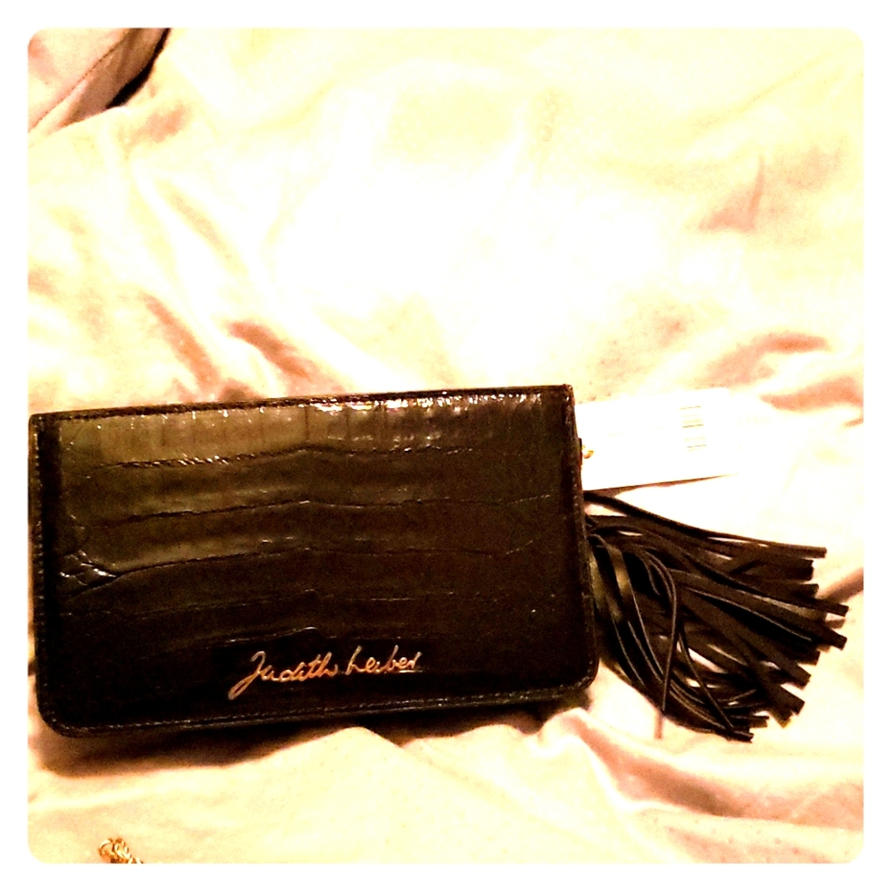 Judith Leiber Couture Alligator clutch  purse